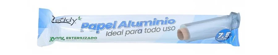 Papel Aluminio 7.5 Mts Teddy.